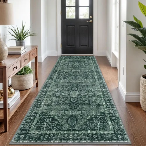 Miniatura 55 de KOZYFLY Alfombra Pequeña de Área 2x3 Pies Alfombras para Entrada Lavable Boho Alfombra de Entrada Antideslizante Tapete de Puerta Interior Entrada
