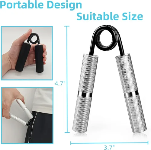 Miniatura 7 de Juego de Fortalecedor de Agarre de Mano 50LB-300LB, Entrenador de Fuerza de Agarre (Paquete de 1/2/4/6) Fortalecedor de Antebrazo para Construcción