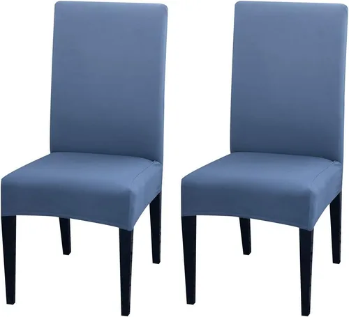 Miniatura 117 de JQinHome Juego de 8 fundas para sillas de comedor, fundas de alta elasticidad extraíbles y lavables, fundas protectoras de asiento para silla