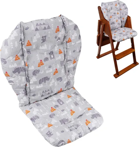 Cojín para silla alta, almohadilla para silla alta, funda para silla alta, ligera y transpirable, suave y cómoda, hace que el bebé se sienta más