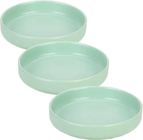 Miniatura 13 de Cuencos de cerámica para gatos - Platos poco profundos para comida y agua, tazón ancho de 6 pulgadas con acabado mate para comida de gatos, juego