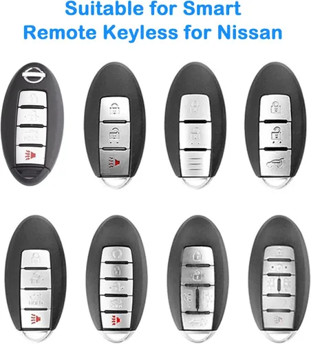 Miniatura 2 de XIYANG TRADE Funda para llavero Nissan con llavero, funda de TPU suave para llave de protección completa para Altima Rogue Maxima Sentra Infiniti
