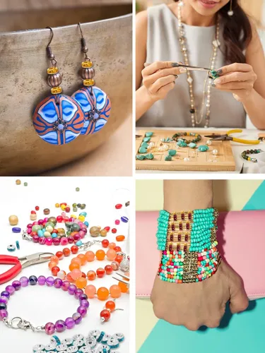 Miniatura 4 de Mandala Crafts Cuentas espaciadoras de metal con diamantes de imitación para hacer joyas, bolígrafos de cuentas – 100 cuentas de cristal Rondelles