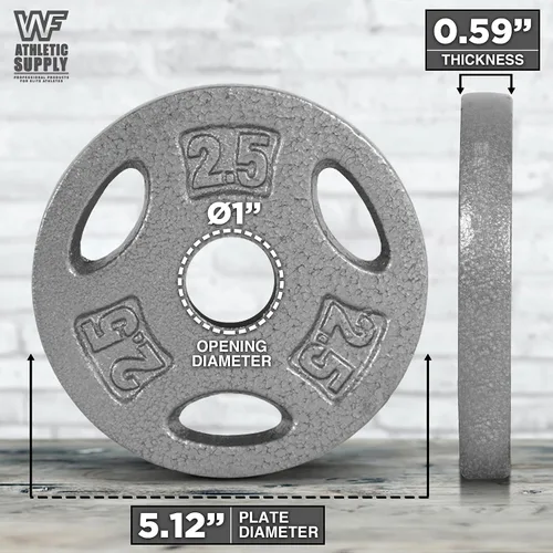 Miniatura 5 de WF Athletic Supply Juego de mancuernas ajustables con mango de barra recta o rizado EZ roscado cromado de 1 pulgada, entrenamiento de fuerza