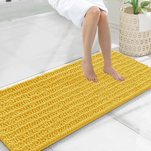 Miniatura 160 de Smiry Alfombras de Baño 24x16 pulgadas, Alfombras de Baño de Chenilla Extra Suaves y Absorbentes, Respaldo de Goma Antideslizante, Lavable a Máquina