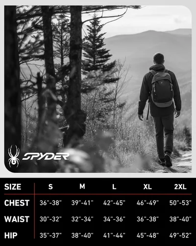 Miniatura 7 de Spyder Abrigos de Invierno para Hombres - Chaqueta de Forro Polar Parka Abrigo de Plumón de Invierno Resistente al Viento Impermeable Chaquetas