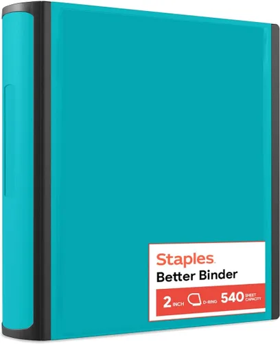 Miniatura 13 de Carpetas Better View de 1-1/2 pulgadas de STAPLES con anillos en D (blanco)