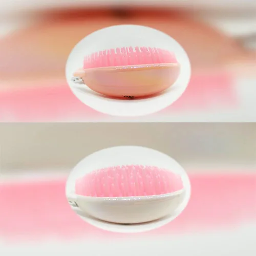 Miniatura 2 de Artkingdome - Cepillo de pelo de unicornio para secar en húmedo, cepillo desenredante antiestático, suave masaje para mujeres, cepillos de pelo