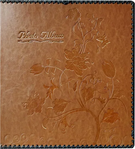 Miniatura 11 de Álbum de fotos Beautyus, álbum familiar autoadhesivo para manualidades, cubierta de piel, con capacidad para fotos de 3 x 5, 4 x 6, 5 x 7, 6 x 8 y 8