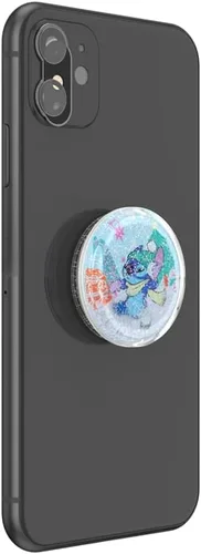 Miniatura 3 de PopSockets - Agarre para teléfono con soporte expandible, agarre adhesivo, Lilo & Stitch - Stitch Globo de Nieve Tidepool Sitch globo de nieve
