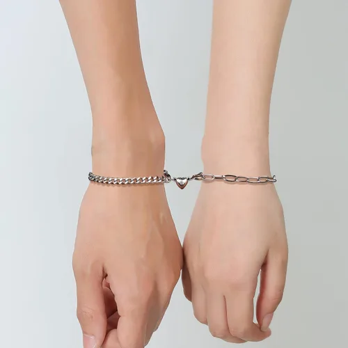 Miniatura 9 de GIEIWIW Magnetic Couple Bracelet Set Friendship Couple Long Distance Bracelet Gold Bracelet Women Men for Graduation Valentine's Day Father's Day