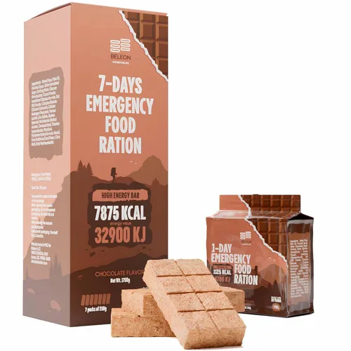 Miniatura 8 de Suministro de alimentos de emergencia - Ración de supervivencia de chocolate - 20 años de vida útil - 3 días