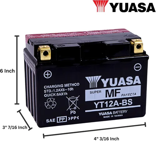 Miniatura 2 de Batería Yuasa YUAM32ABS YT12A-BS, Multicolor