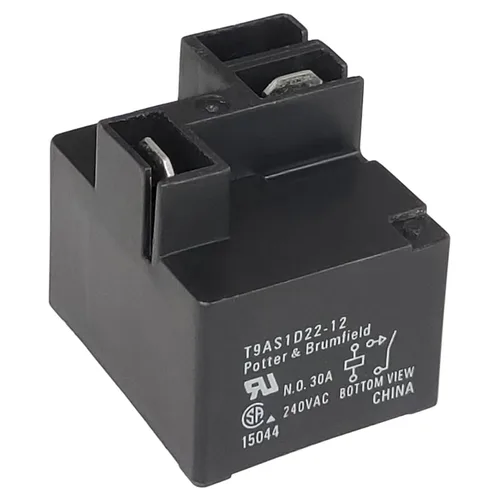 T9AS1D22-12 30A 4Pins Relé de montaje en PCB de alta capacidad de rotura para HVAC, fuentes de alimentación y electrodomésticos