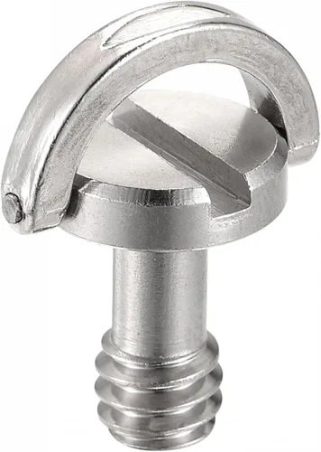 uxcell Tornillo de trípode para cámara – Adaptador de tornillo de montaje macho de 1/4 pulgadas ranurado de 0.47 pulgadas de longitud para soporte
