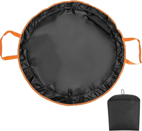 2 in 1 Wetsuit Mat, Waterproof Beach Storage Bag, Surf Mat, for Men & Women Naranja