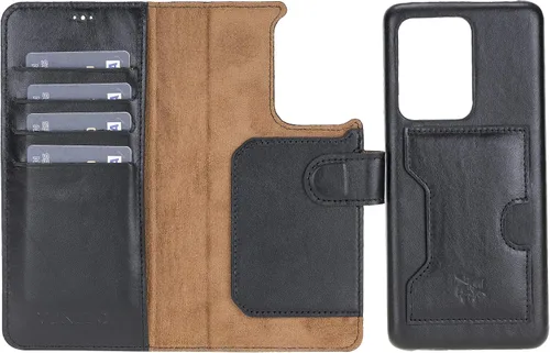 Miniatura 133 de Venito Florence - Funda de piel compatible con Samsung Galaxy S9, extra segura con bloqueo RFID, cartera desmontable para teléfono (gris decolorado)