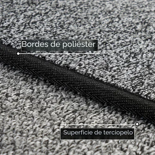 Miniatura 3 de AREDO Alfombra de pasillo con parte trasera de goma antideslizante, alfombra de piso suave lavable para cocina, pasillo, entrada interior, Negro