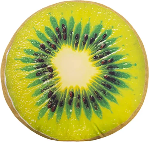 Miniatura 11 de Fruit Pillow Home - Cojín redondo con forma de cojín de felpa (13 pulgadas, marrón, estaca)