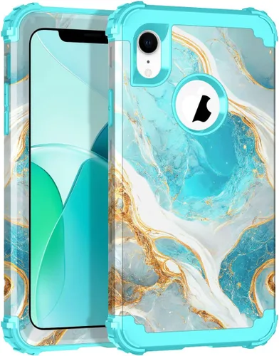 Miniatura 139 de Hocase Funda para iPhone SE 2022/2020, resistente a prueba de golpes, de plástico duro+goma de silicona, funda protectora híbrida para iPhone SE