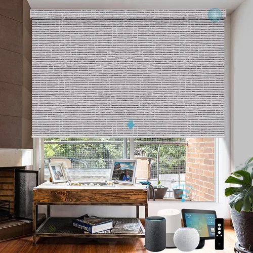 Miniatura 40 de SmartWings Persianas motorizadas con control remoto para ventanas, persianas enrollables Matter 100% opacas, automáticas, eléctricas inteligentes