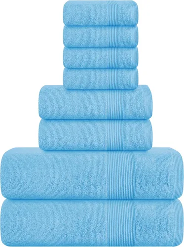 Miniatura 41 de Belizzi Home Toallas de Baño Extragrandes Premium de Algodón Paquete de 2, 35x70 - 100% Algodón Puro - Ideal para Uso Diario - Ultra Suave y Morado