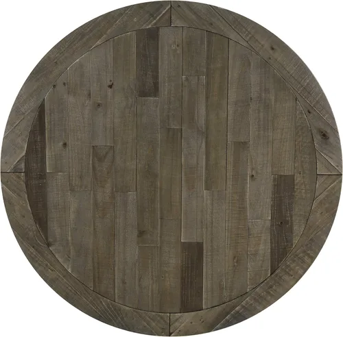 Miniatura 7 de Roundhill Furniture Prato - Juego de mesa de comedor redonda de 5 piezas con sillas de respaldo cruzado, color azul antiguo y nogal envejecido