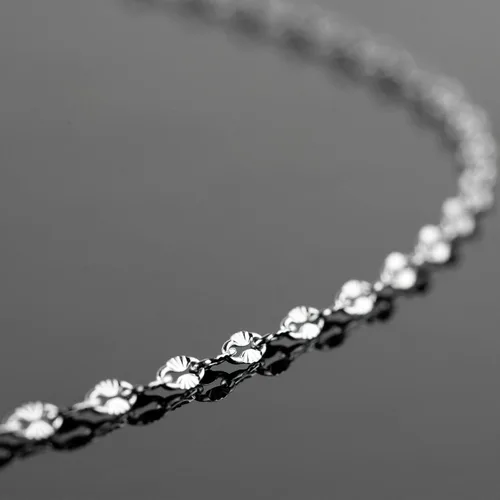 Miniatura 3 de UMAOKANG Cadena de eslabones de plata de 32.8 pies, cadena de acero inoxidable, cadena de rollo a granel con cierre de langosta y anillos de salto