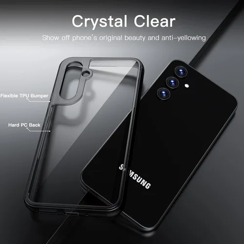 Miniatura 3 de JETech Funda para Samsung Galaxy A54 5G de 6.4 pulgadas, no amarillenta a prueba de golpes, funda protectora para teléfono, parte trasera de Negro