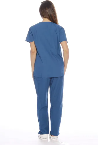 Miniatura 3 de Just Love uniforme médico con cuello en V para mujer