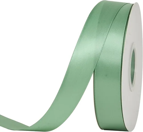 Miniatura 23 de Ribest - Cinta de satén de doble cara de 1 pulgada y 50 yardas por rollo, verde manzana, para envolver regalos, ramos de flores, accesorios