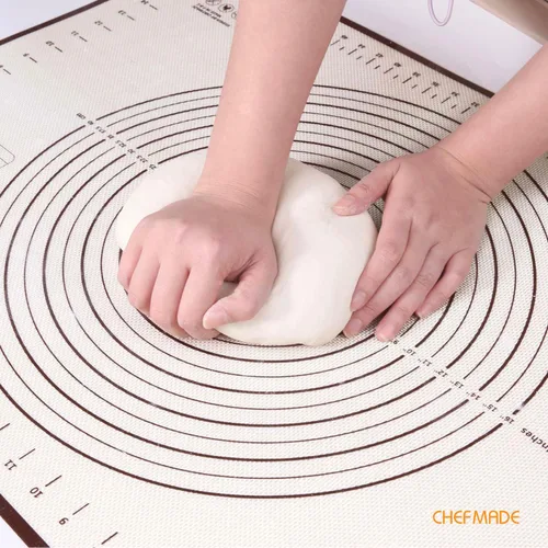 Miniatura 3 de CHEFMADE Tapete de silicona para hornear, 36 x 24 pulgadas, extra grueso, antiadherente, grande, con medición, antideslizante, reutilizable