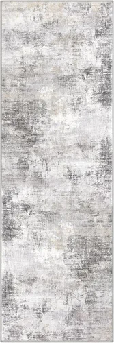 Miniatura 1066 de IOHOUZE Alfombra abstracta lavable de 3 x 12 pies para pasillos, antideslizante para cocina, camino de entrada de lana sintética para interiores