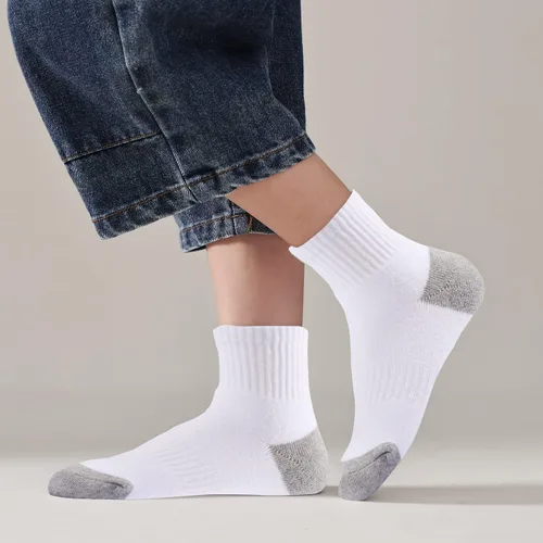 Miniatura 33 de EPEIUS Calcetines acolchados de algodón grueso para niños y niñas, calcetines atléticos deportivos para correr, paquete de 6 unidades, 4-14 años