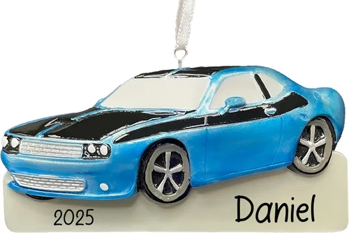 Miniatura 8 de Adorno de Navidad personalizado para automóvil eléctrico 2026 Decoración de árbol de Navidad de automóvil eléctrico rojo personalizado con nombre