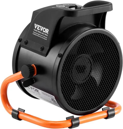 Miniatura 4 de VEVOR Calentador de invernadero, 1500 W PTC, calentamiento rápido con protección contra sobrecalentamiento, ventilador de tienda de cultivo pequeño