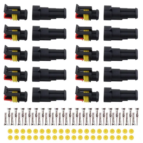 Miniatura 8 de MUYI - Conector de terminal de serie de cable impermeable de 1.5mm (Conector de 1-4 pines (384 piezas))