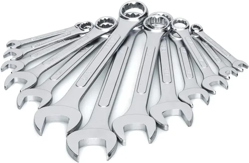 Miniatura 2 de Juego de 13 llaves de combinación SAE completo en bolsa enrollable, sin tamaños de pulgada omitidos desde 1/4" hasta 1" Juego de llaves de mejor