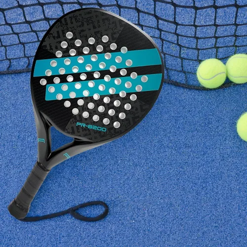 Miniatura 6 de IANONI Raqueta de pádel de fibra de carbono con superficie de EVA con núcleo de espuma flexible Palas de tenis de pádel Raqueta de tenis de playa