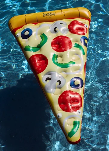 Miniatura 2 de Coconut Outdoor Deluxe Pizza Slice - Flotador de piscina – Balsa inflable – Flotador de tumbona duradero de larga duración y juguete de agua