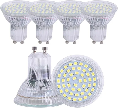 Bombilla LED MR16 GU10 4W 85-265V 120V no regulable 6000K luz diurna blanca foco LED 35w reemplazo de bombilla halógena (blanco frío 6000k 6 piezas)