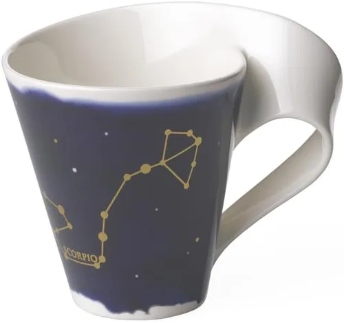 Miniatura 4 de Villeroy & Boch NewWave - Taza de estrellas con asa, bonita forma con motivo de acuario, porcelana premium, fabricada en Alemania, apta