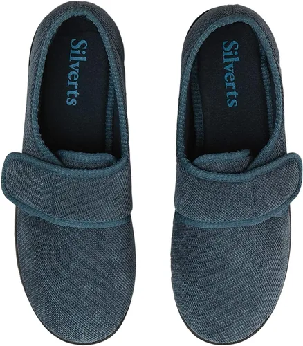 Miniatura 5 de Silvert's Adaptive Clothing & Footwear Mens Wide & Comfy Easy Closure Slippers for Seniors