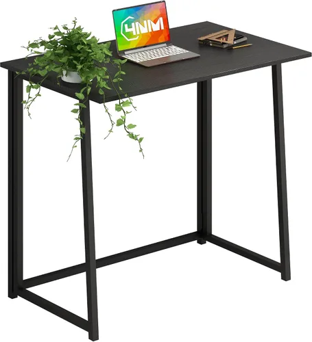 Miniatura 14 de 4NM Escritorio Pequeño Móvil Plegable de 23.6", Mesa de Computadora con Ruedas Plegable para Casa y Oficina, Mesa de Escritura y Estudio