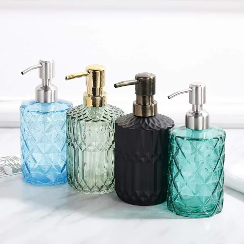Miniatura 6 de YunNasi Dispensador de jabón con bomba, dispensadores de jabón líquido recargable para manos y platos para encimera de baño, fregadero de cocina