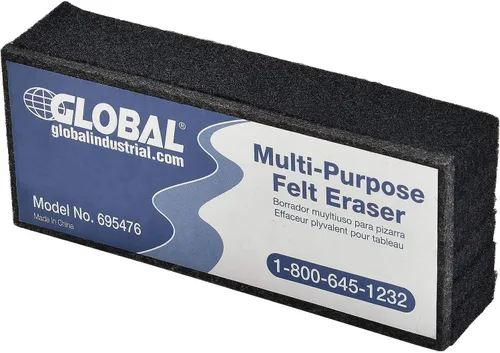 Miniatura 5 de Global Industrial Pizarra de borrado en seco de vidrio esmerilado de 36 pulgadas de ancho x 24 pulgadas de alto, sin marco, incluye borrador y 4