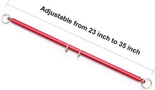 Miniatura 5 de Sovyime Barra esparcidora roja expandible para entrenamiento de ayuda deportiva, equipo de acondicionamiento físico para restaurar pilates, kit