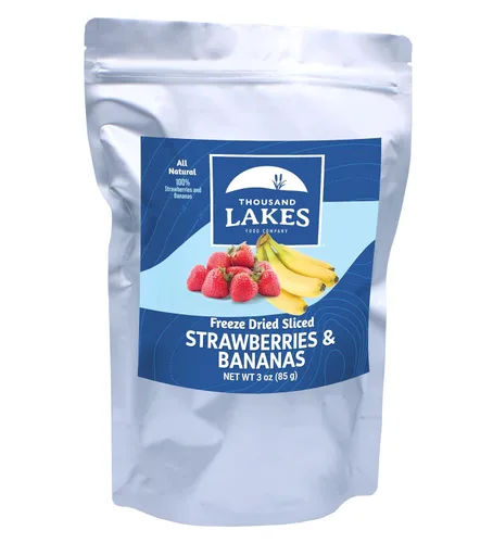 Miniatura 10 de Thousand Lakes Fresas rebanadas liofilizadas, fruta de primera calidad, 5 onzas a granel, sin azúcar añadido, 100% fresas