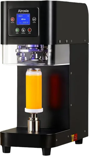 Máquina selladora de latas automática comercial con motor más fuerte, máquina de sellado de vasos para latas de 5.5 pulgadas, máquina de enlatado
