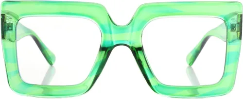 Miniatura 27 de Onrtry - Gafas de luz azul grandes y cuadradas para mujeres y hombres, con marco grueso, para computadora, sin receta, gafas de gran tamaño Marco